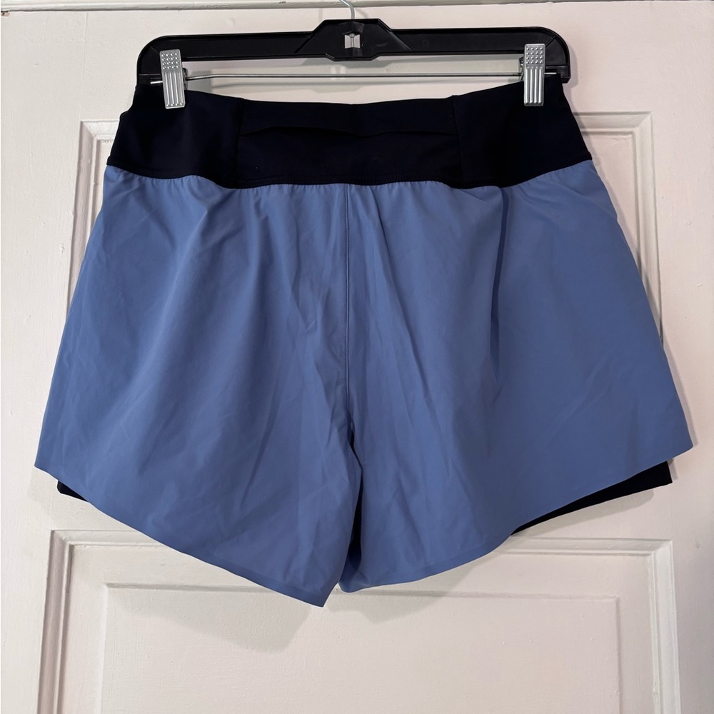 On Running Two-Tone Blue and Black Athletic Shorts - Picture 3 of 4